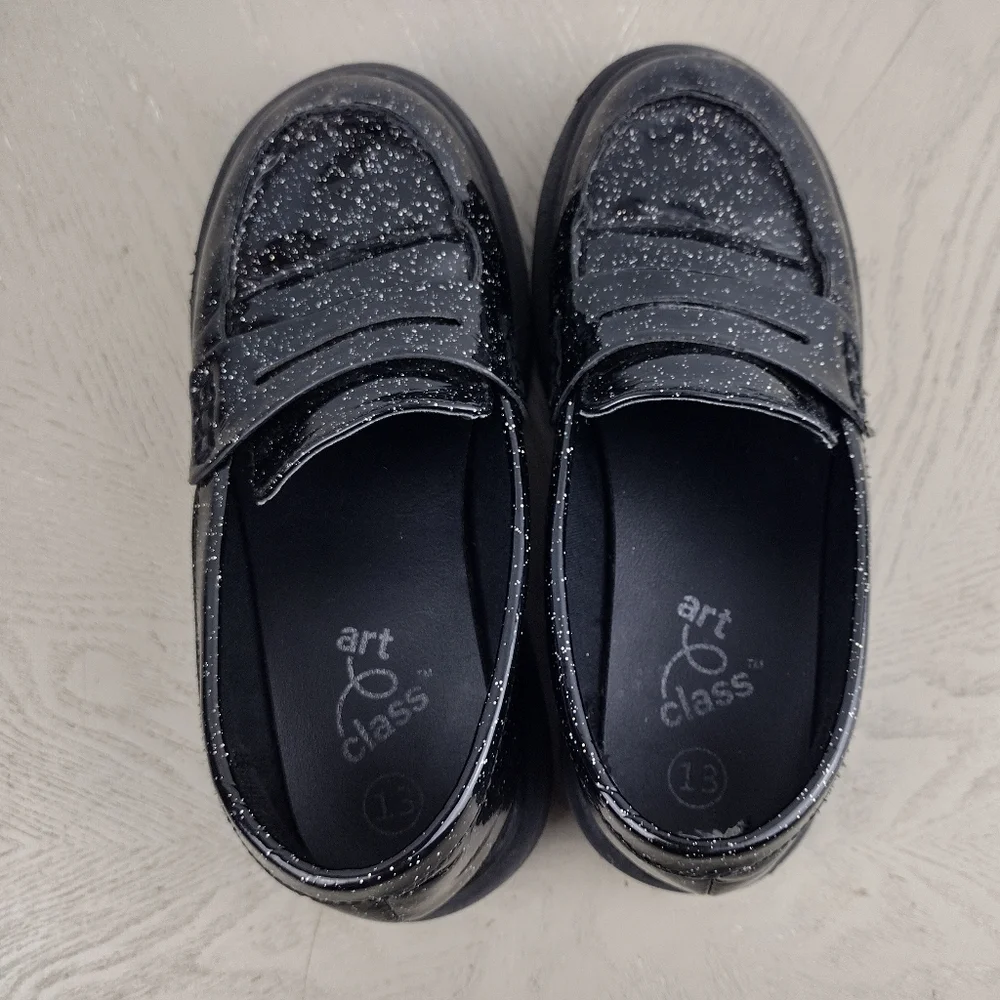 Sparkly black dress shoes